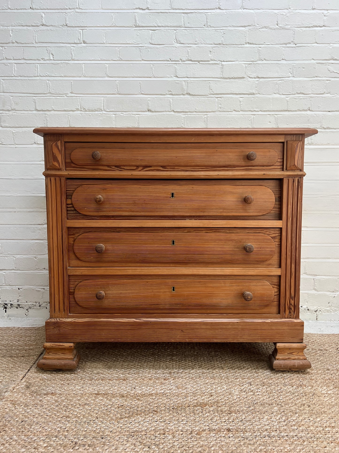 FRENCH PINE CHEST OF DRAWERS