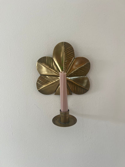 PAIR OF SWEDISH LEAF SCONCES