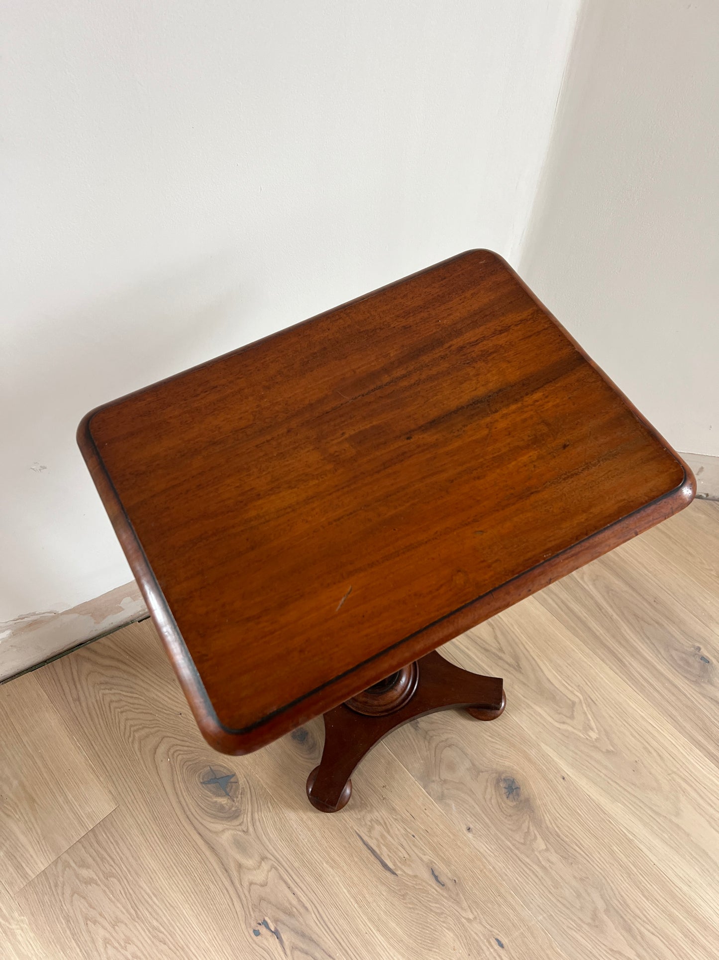 TALL WOODEN SIDE TABLE