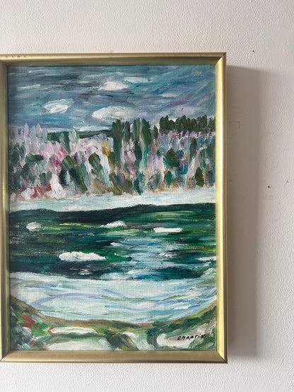 PORTRAIT OF LANDSCAPE OIL PAINTING