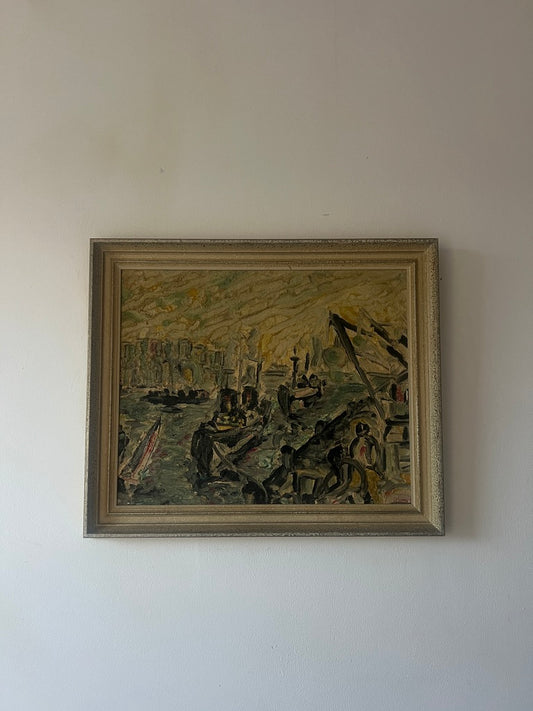 ‘ENTRANCE TO MARSEILLE’ OIL