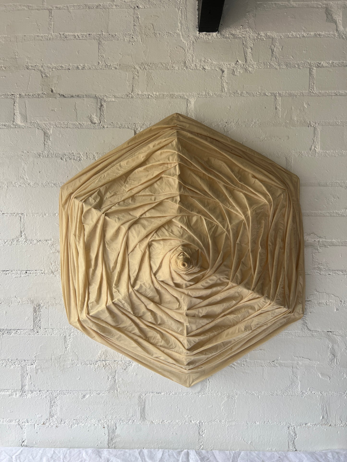 LARGE FRENCH CREAM PENDANT SHADE