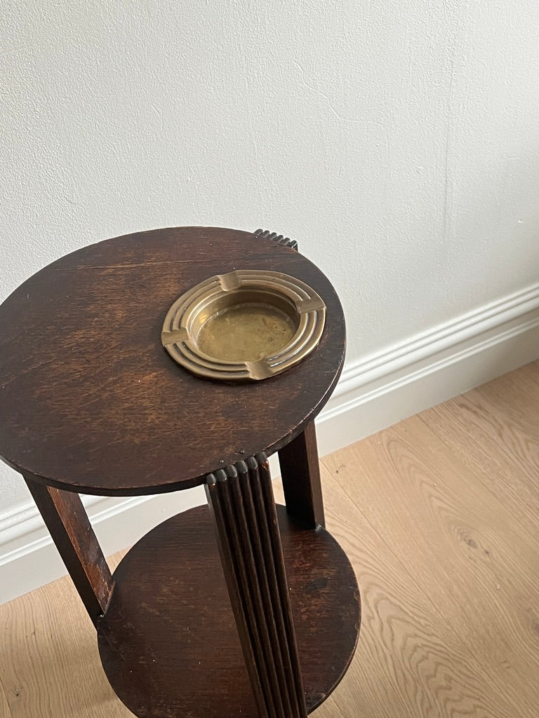 SLIM ASH TRAY WOODEN SIDE TABLE