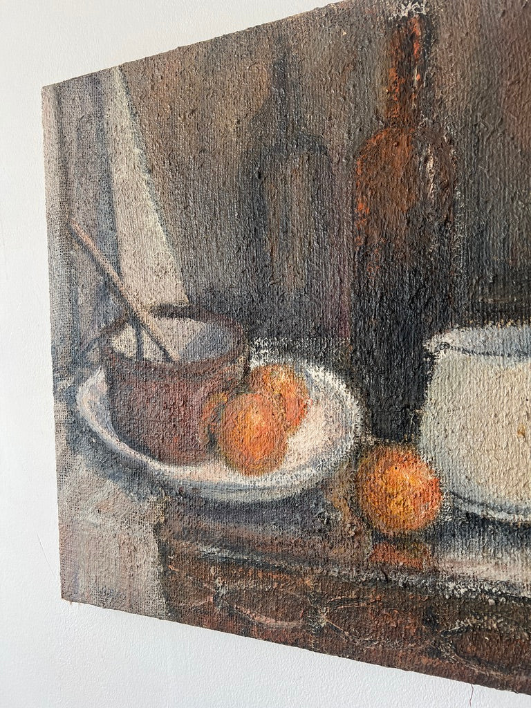 STILL LIFE OIL CANVAS