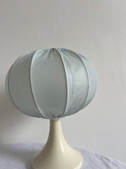 Pair of baby blue cocoon bedside lights