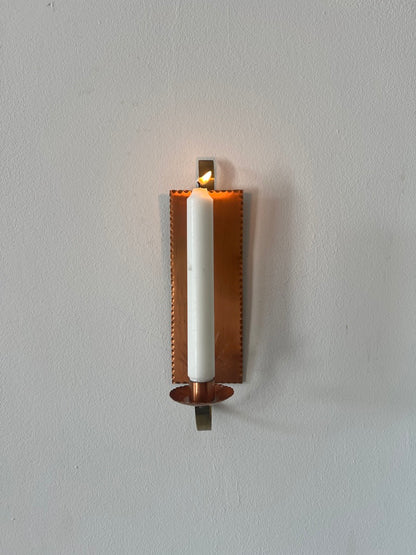 PAIR OF COPPER SUN WALL SCONCES