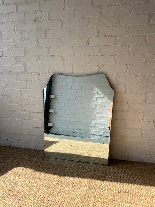 ART DECO FRAMELESS LARGE MIRROR