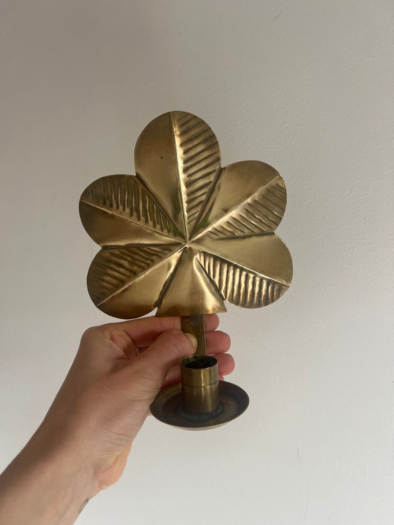 PAIR OF SWEDISH LEAF SCONCES