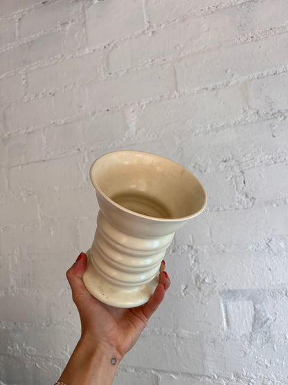 CREAM ENGLISH CERAMIC VASE