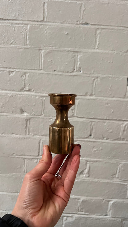 PAIR OF BRASS CANDLE STICKS