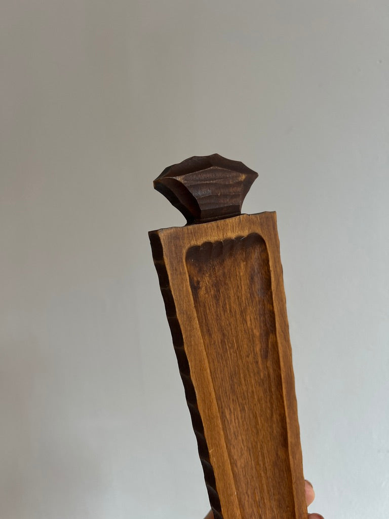 PAIR OF SLIM WOODEN SCONCES
