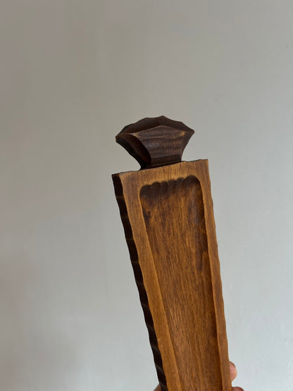 PAIR OF SLIM WOODEN SCONCES