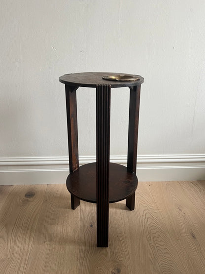 SLIM ASH TRAY WOODEN SIDE TABLE