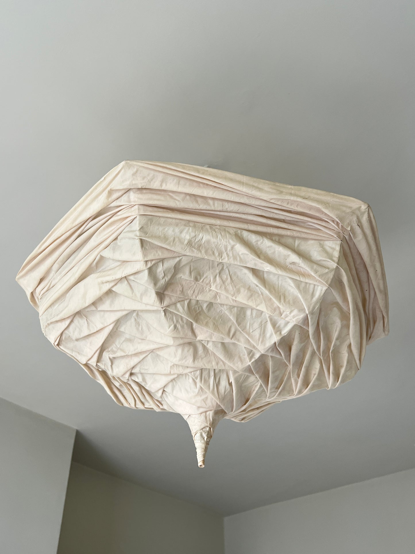 LARGE FRENCH CREAM PENDANT SHADE