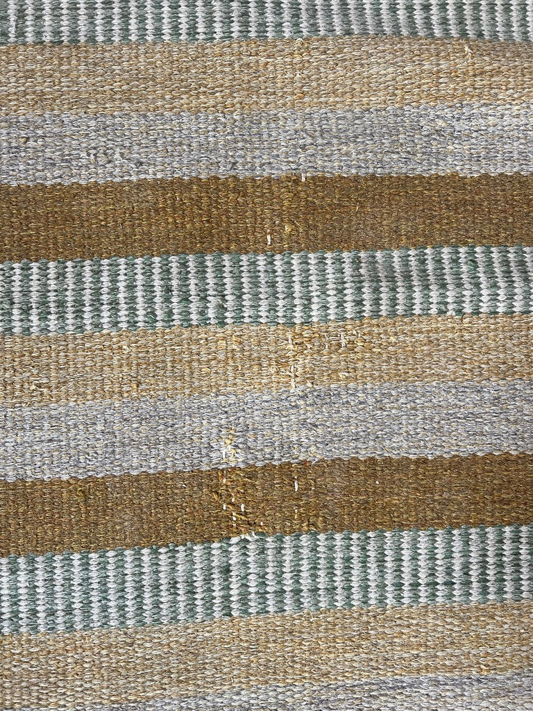 SWEDISH CARAMEL STRIPED WOVEN RUG