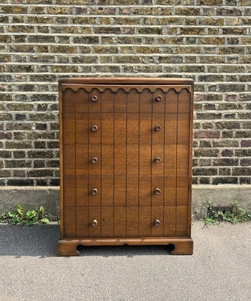 ARTS & CRAFTS TALLBOY CHEST OF DRAWERS