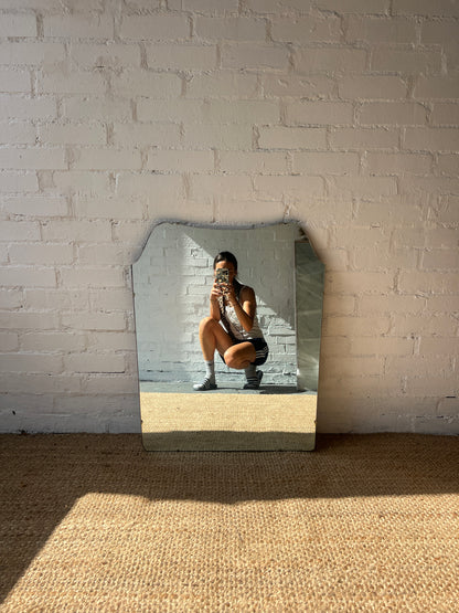 ART DECO FRAMELESS LARGE MIRROR