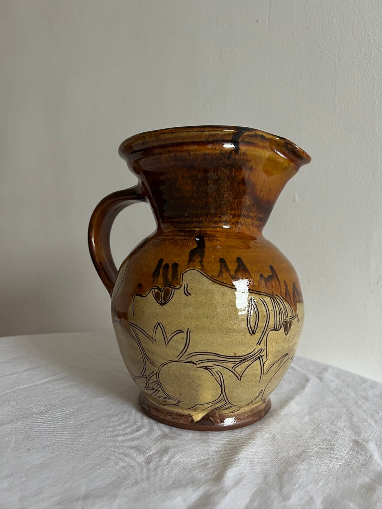 SWEDISH CERAMIC ILLUSTRATED JUG