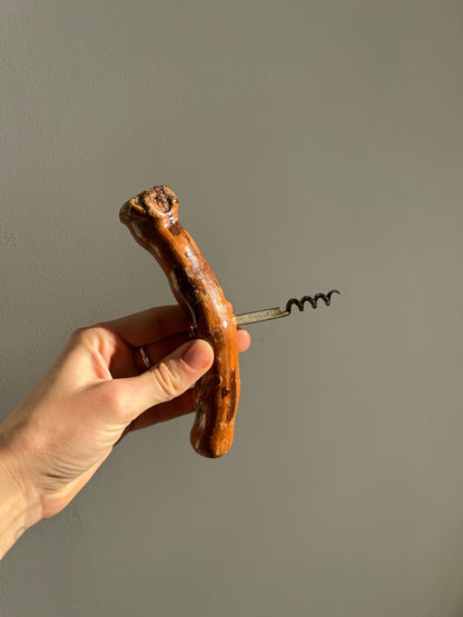 French wooden corkscrew