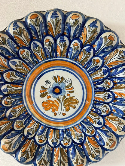 CERAMIC BLUE DECORATIVE WALL PLATE