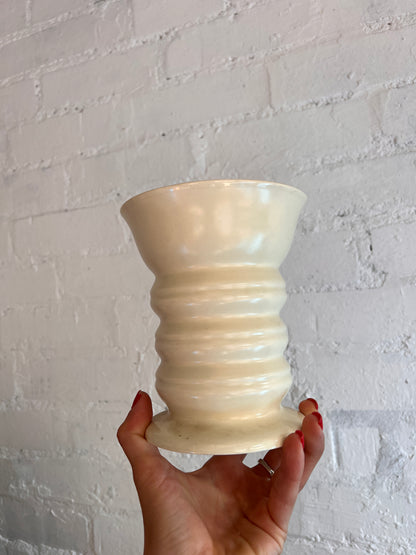 CREAM ENGLISH CERAMIC VASE