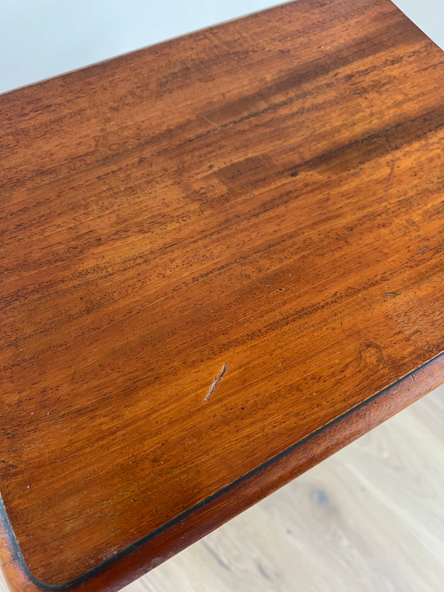 TALL WOODEN SIDE TABLE