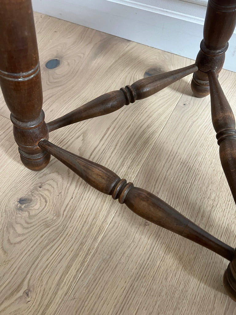 PAIR OF FRENCH WOODEN STOOLS