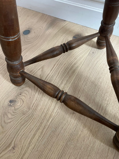 PAIR OF FRENCH WOODEN STOOLS