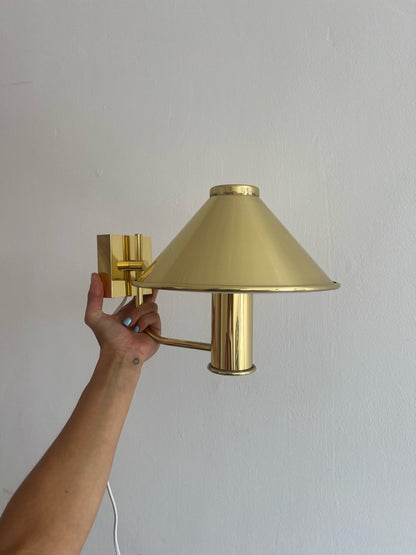 NORWEGIAN SINGLE BRASS WALL LIGHT