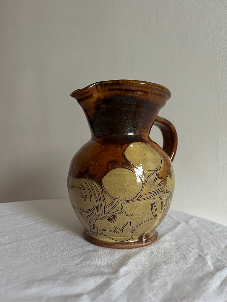 SWEDISH CERAMIC ILLUSTRATED JUG