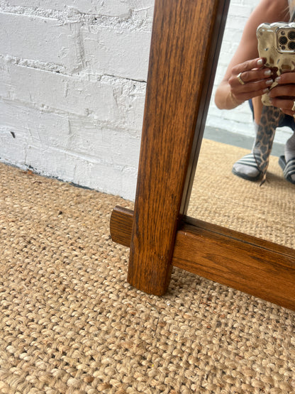 LARGE WOODEN BELGIUM MIRROR