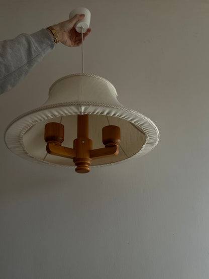 PINE & LINEN CEILING LAMP SHADE