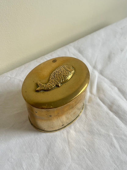 BRASS FISH BOX