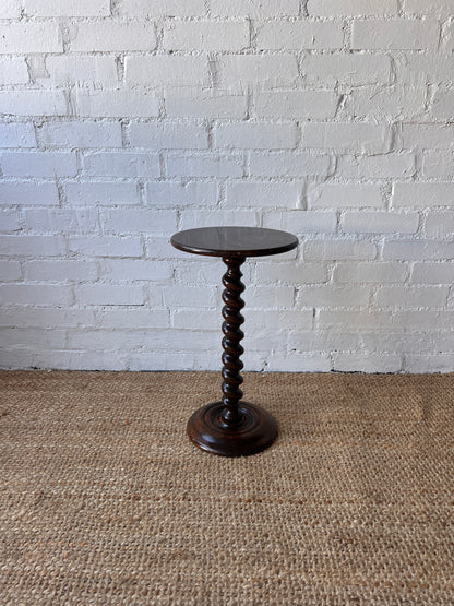 GLOSSY BARLEY TWIST SIDE TABLE