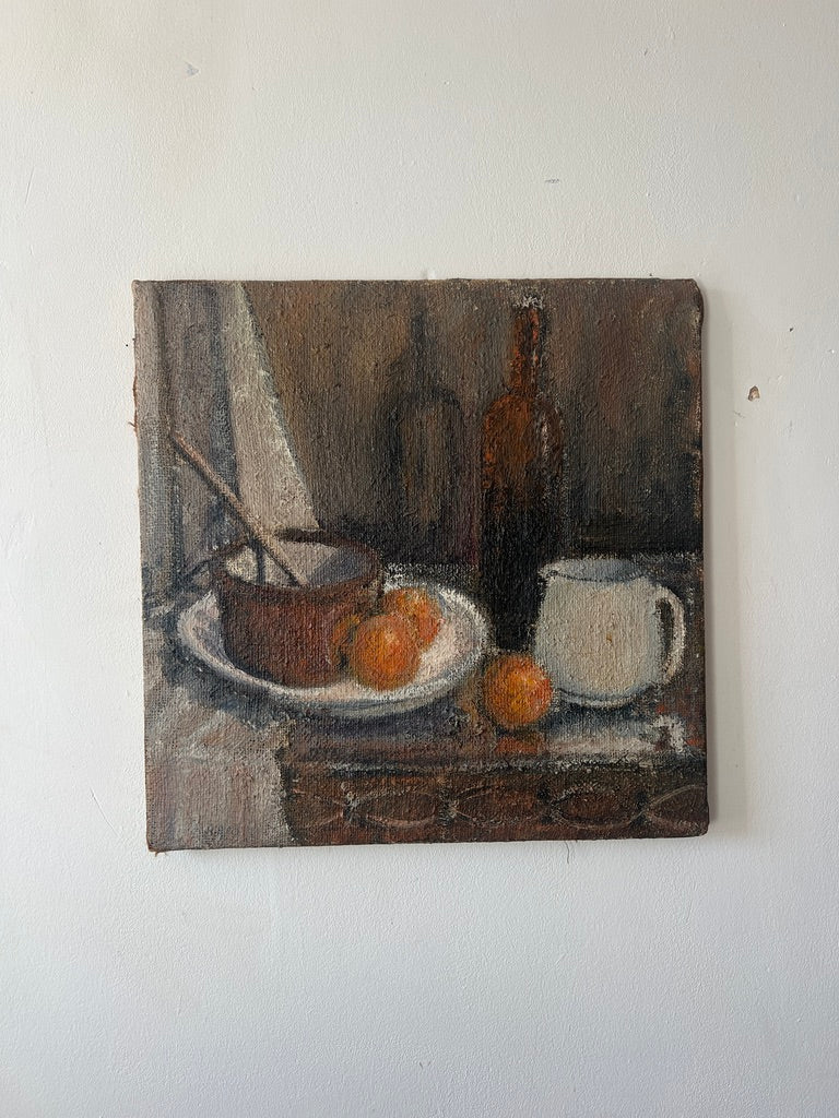 STILL LIFE OIL CANVAS