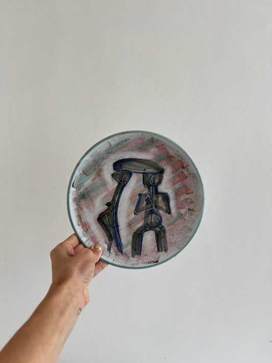BRUSHSTROKE FIGURE WALL PLATE