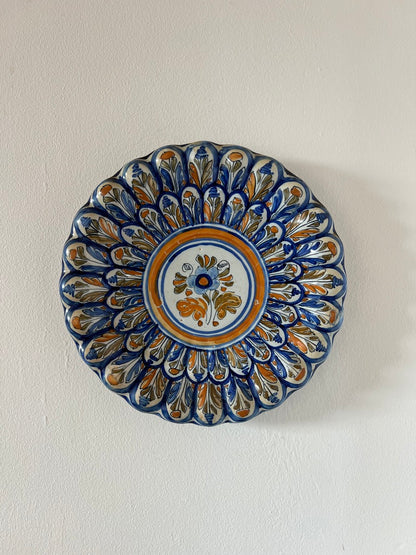 CERAMIC BLUE DECORATIVE WALL PLATE