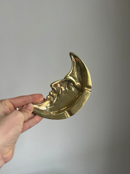 Brass moon crescent decorative dish