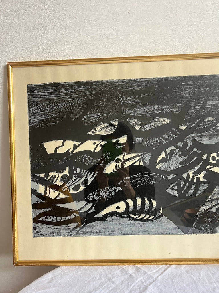 SWEDISH SHRIMP LITHOGRAPH