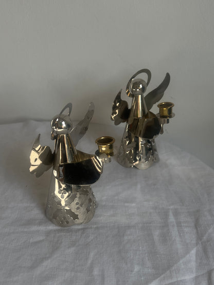 PAIR OF ANGEL CANDLE HOLDERS