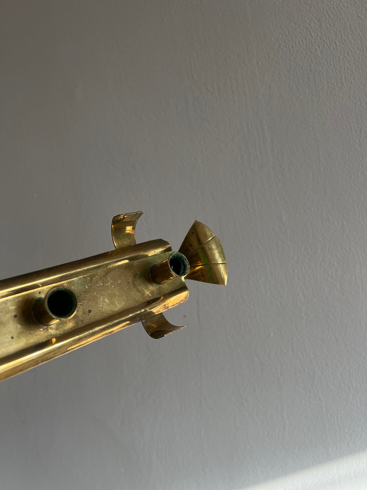 SLIM BRASS CANDLE HOLDER