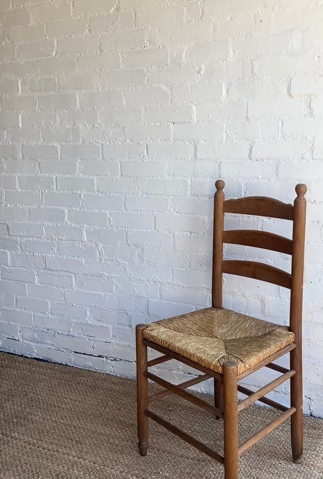 SET OF SIX RUSH DINING CHAIRS