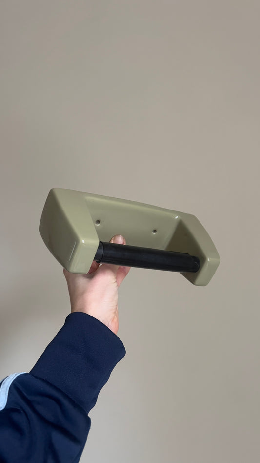 CERAMIC AVOCADO TOILET ROLL HOLDER