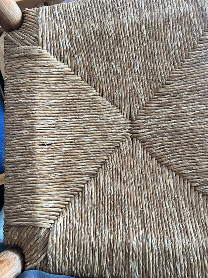 SET OF SIX RUSH DINING CHAIRS