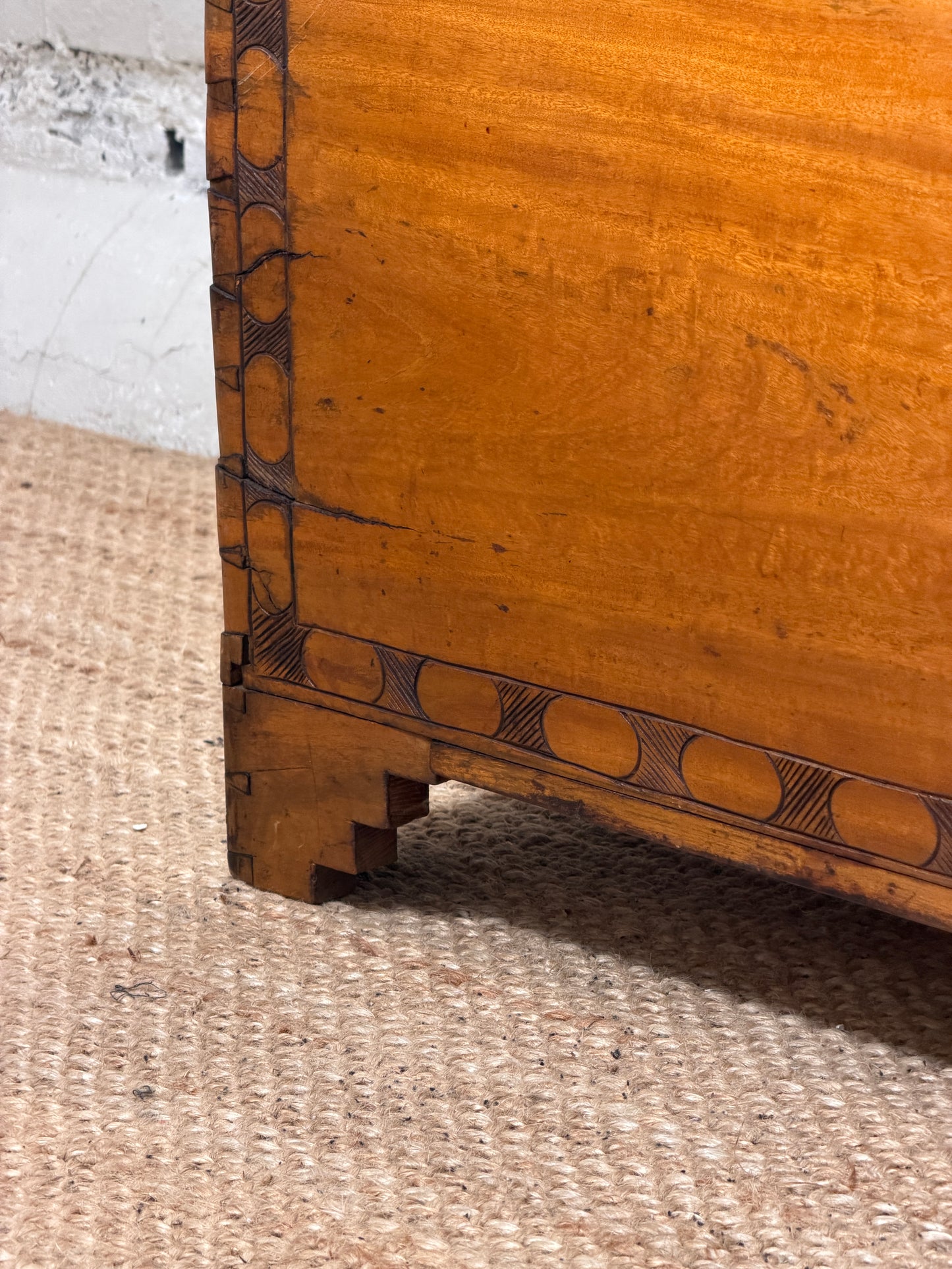 ANTIQUE CAMPHOR WOOD STORAGE CHEST