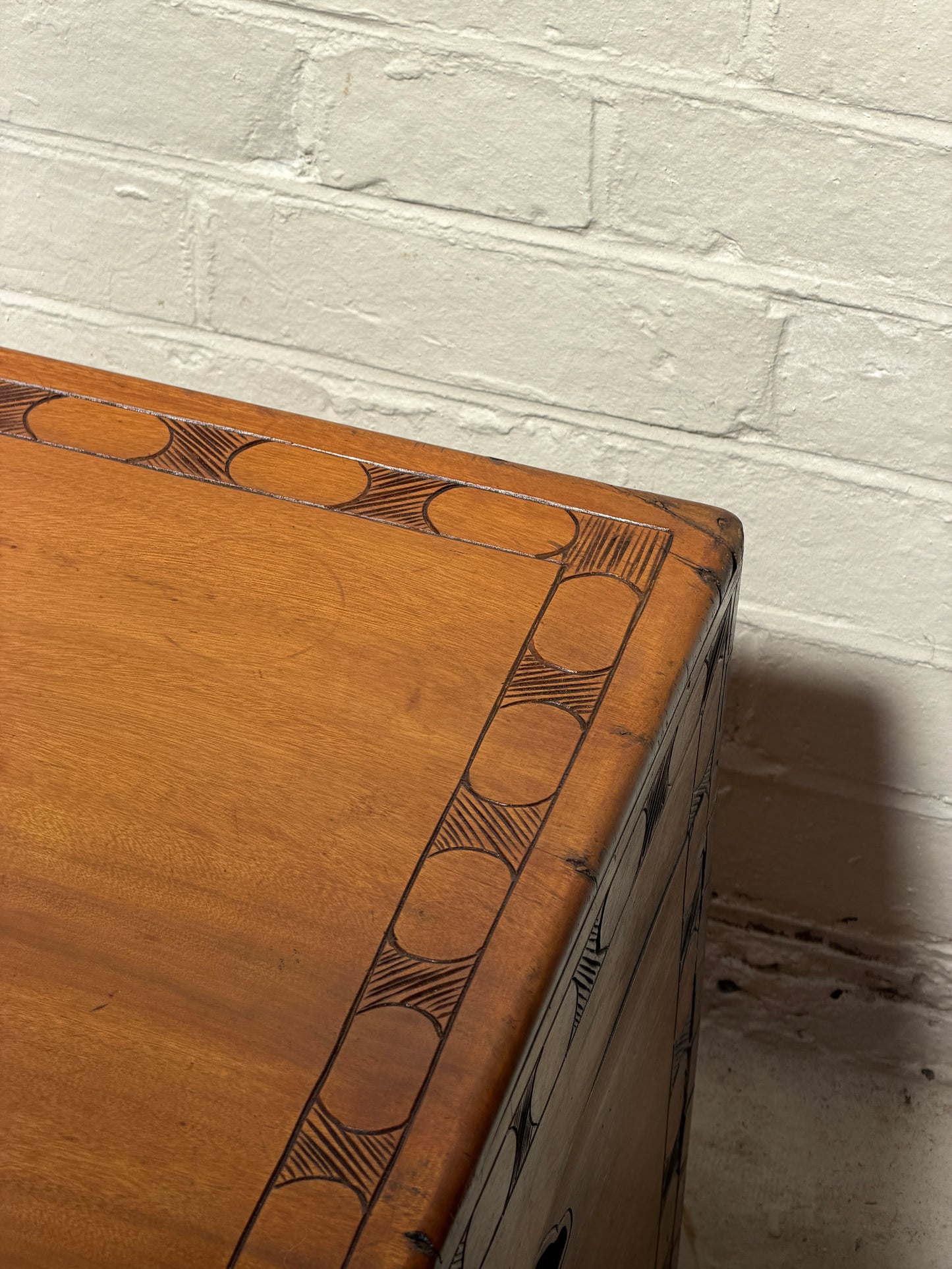 ANTIQUE CAMPHOR WOOD STORAGE CHEST