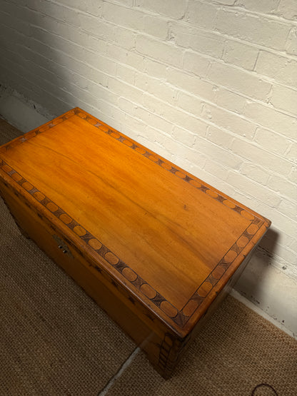 ANTIQUE CAMPHOR WOOD STORAGE CHEST