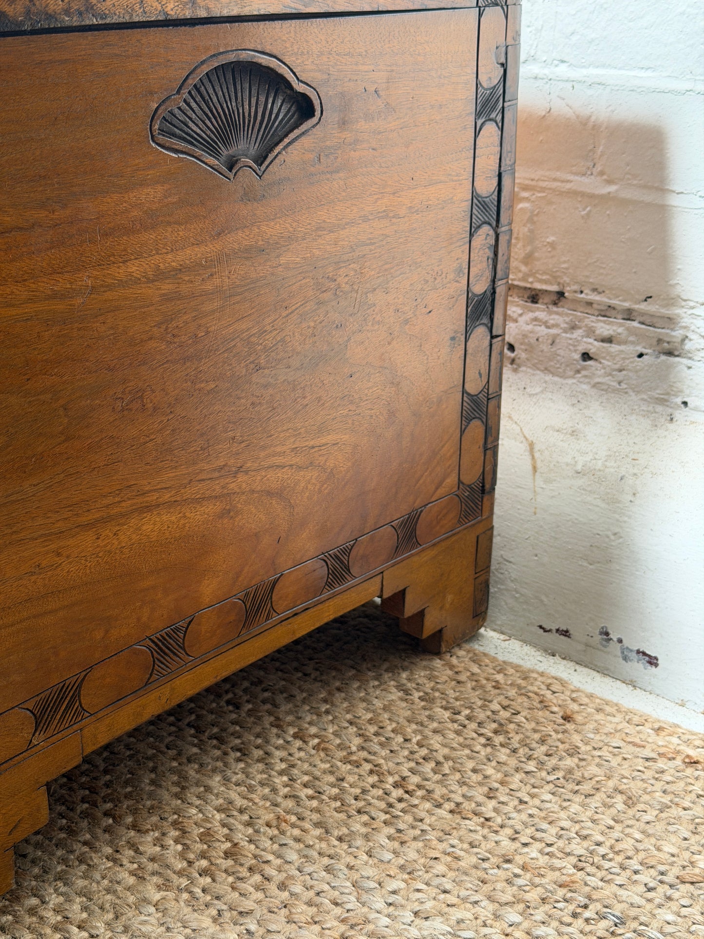 ANTIQUE CAMPHOR WOOD STORAGE CHEST