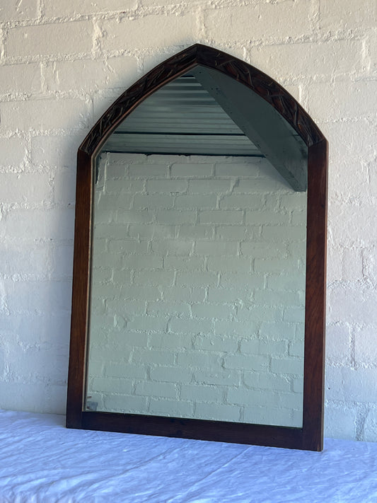 ARCHED CARVED MIRROR