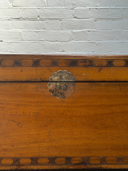 ANTIQUE CAMPHOR WOOD STORAGE CHEST